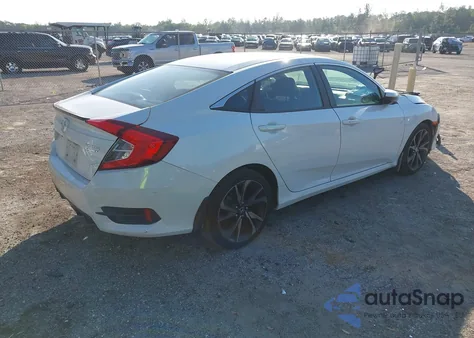 2020 Honda Civic Sport z USA, uszkodzony, nr VIN 2HGFC2F87LH584361